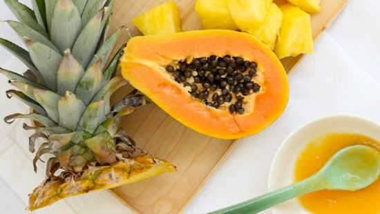 Skincare Containing Pineapple & Papaya Extract